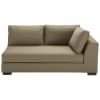 Modulares Sofa mit rechter Armlehne aus Baumwolle taupe